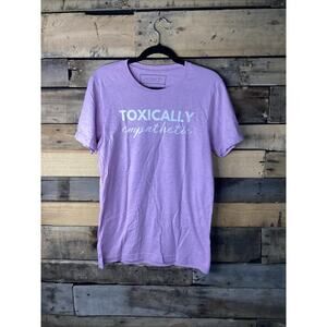 Jen Hamilton Collection Lavender Toxically Empathetic T Shirt Size Small